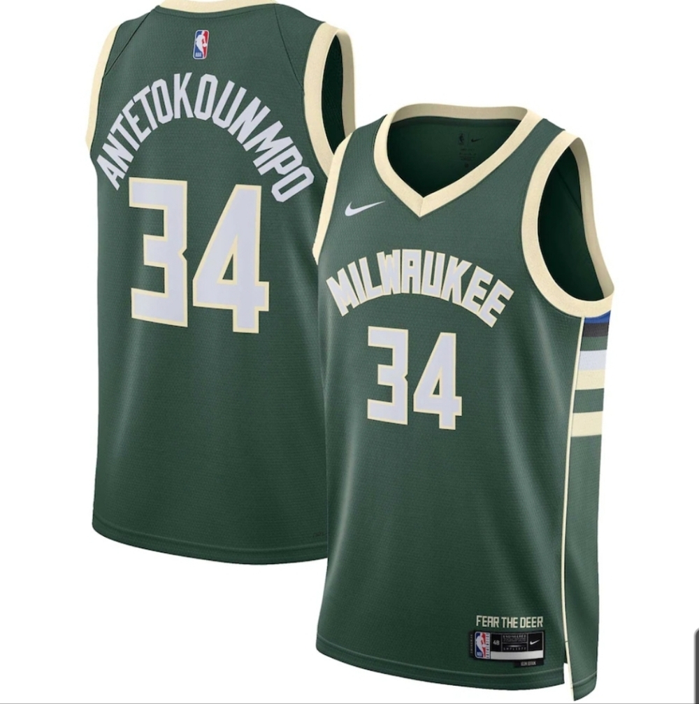 Nike Milwaukee Bucks Giannis Antetokounmpo #34 Swingman Jersey